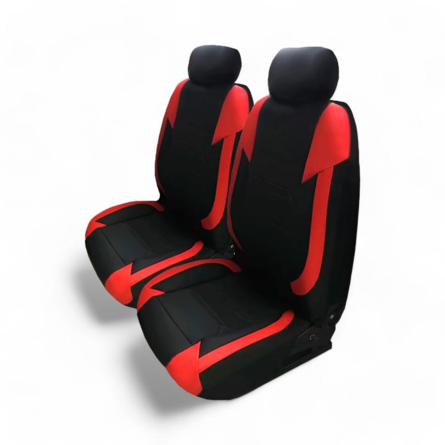 Cubre Asientos Auto Hi Track Ecocuero 3 Mm Rojo