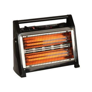 Calefactor Cuarzo 1600w Eeh-1300 Negro