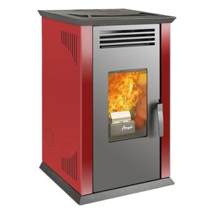 Calefactor Pellet Amesti 8100 Plus Rojo