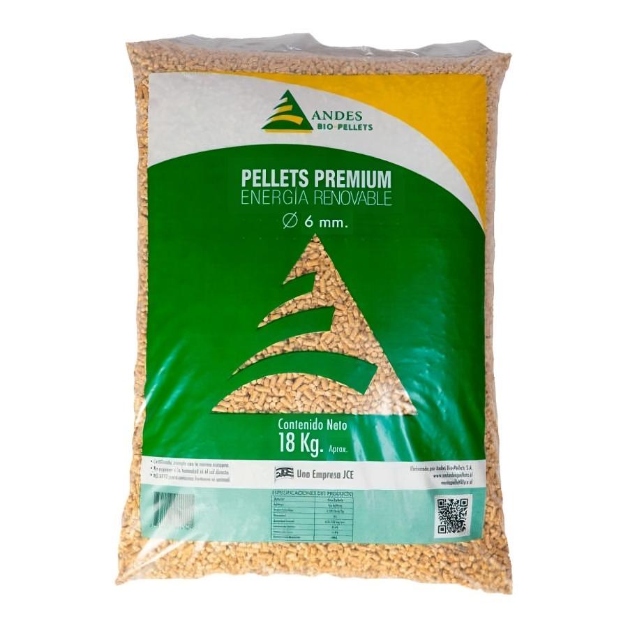 Bolsa De Pellets Andes Bio Premium 18 Kg Alta Calidad