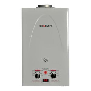 Calefón 5 Litros Sindelen GLP CFN-5GL Tiro Natural Blanco