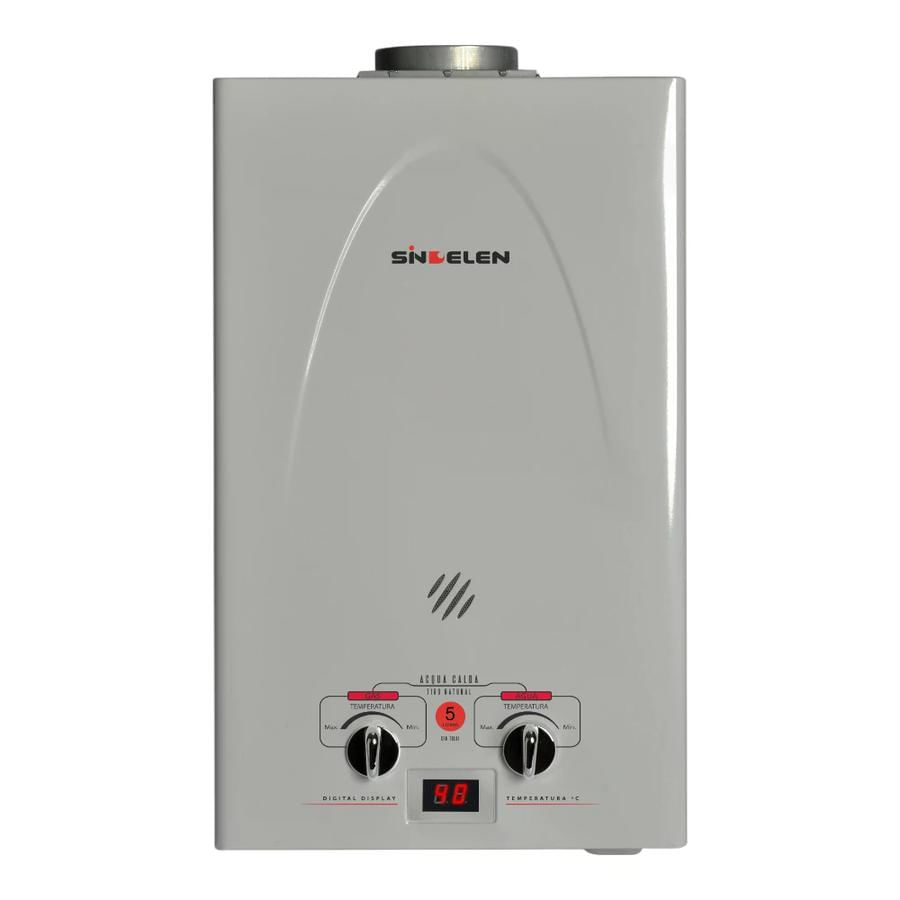 Calefón 5 Litros Sindelen GLP CFN-5GL Tiro Natural Blanco