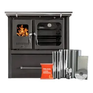 Combo Cocina Alcázar M80 Con Kit Acero 5" Gris