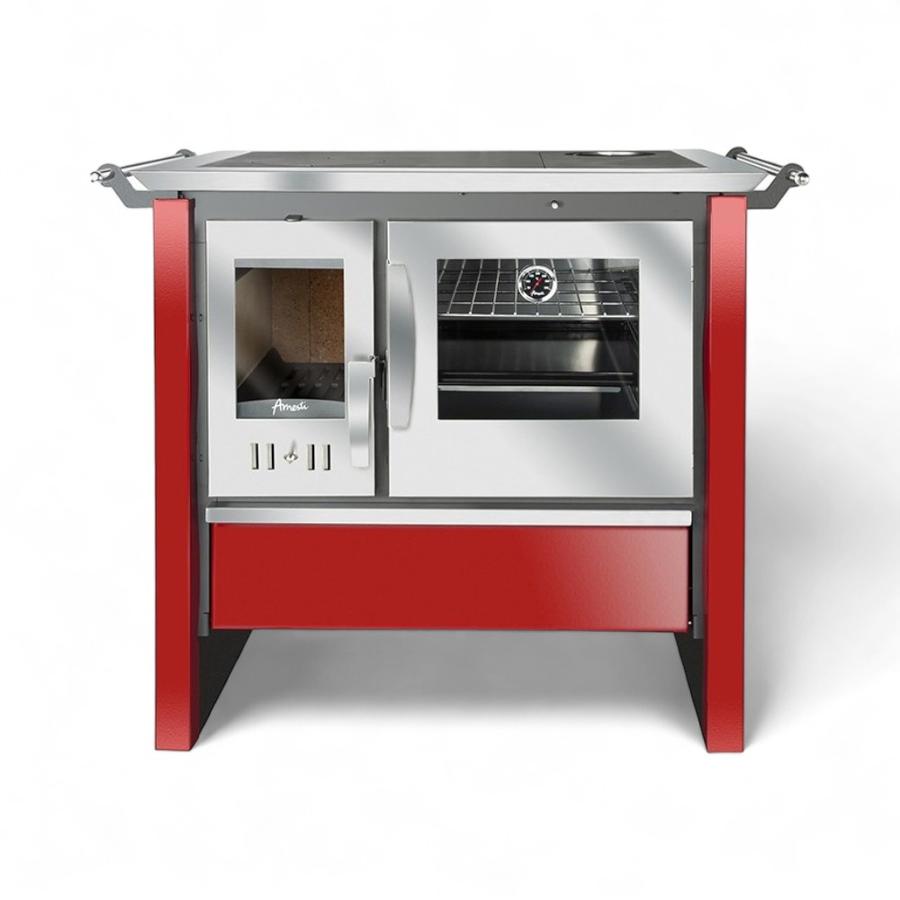 Cocina A Leña Amesti Allegra XL 6"" Rojo