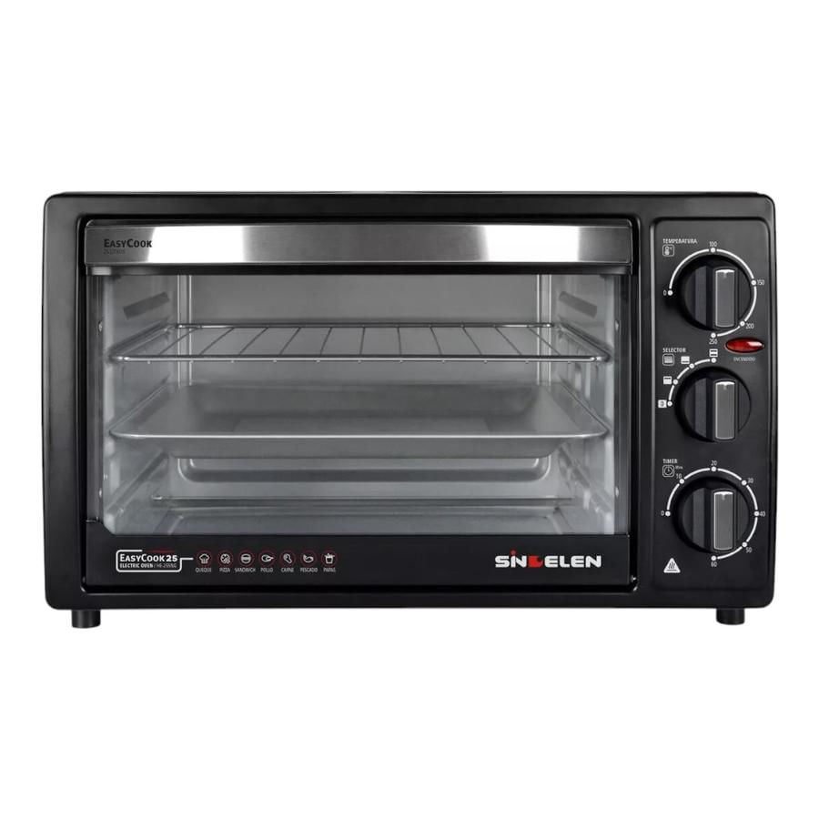 Horno Electrico Sindelen HE-255NG 25Lts Color Negro