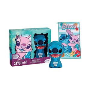 Set de Baño Stitch Shampoo/Toalla Microfibra
