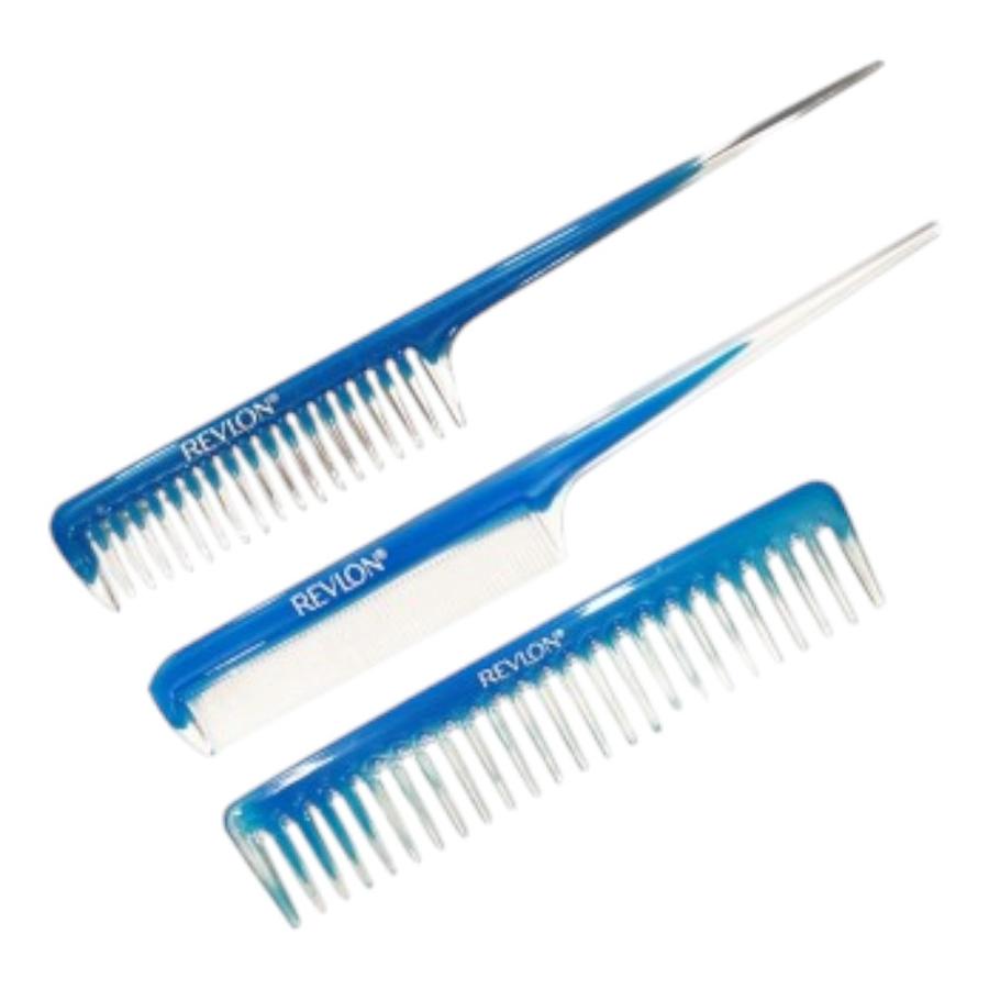 Set 3 Peines Revlon, 2 De Cola Y 1 Standard I289Rv2527Ladi2