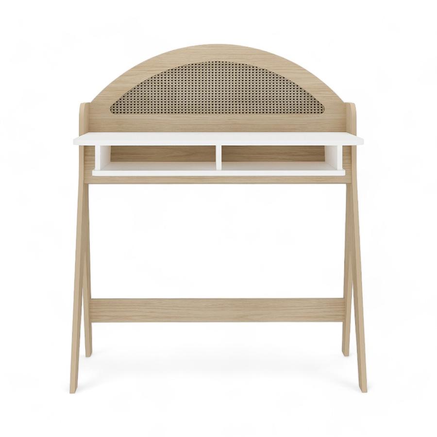 Escritorio Baum Ceci 90x107 Cm Café Naturale/Blanco