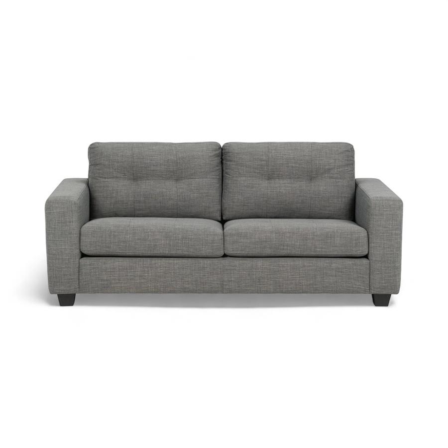 Sofá Rosen Mira Tela 3 Cuerpos Gris Claro