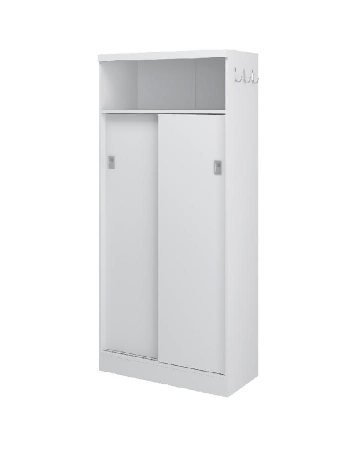 Estante Multiuso 528 Blanco Puerta Corrediza