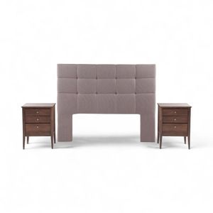Set Rosen Respaldo + 2 Veladores Issey 2 Plazas Visón