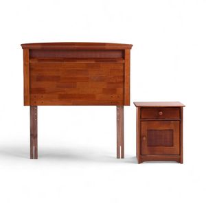 Set Rosen Respaldo + Velador Veneto 1.5 Plazos Café