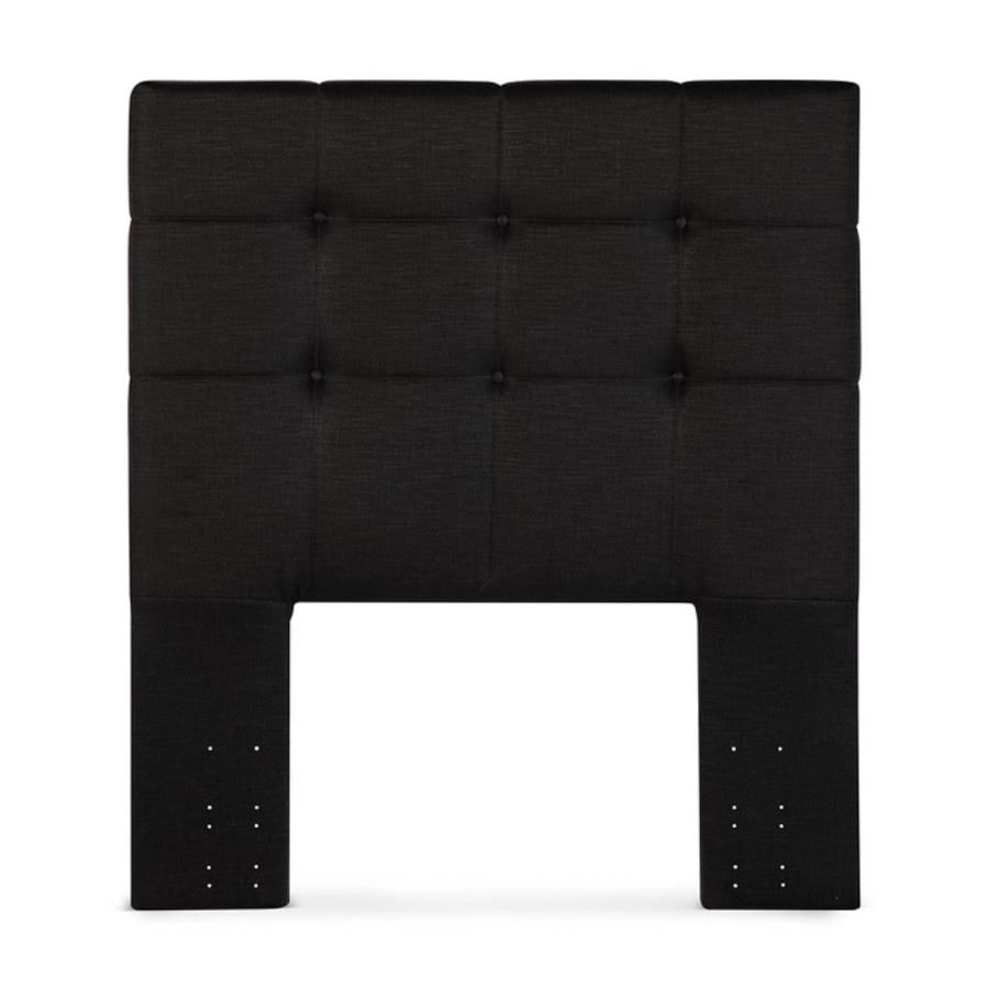 Respaldo Cama 1.5 Plazas Rosen Issey Tela Grafito