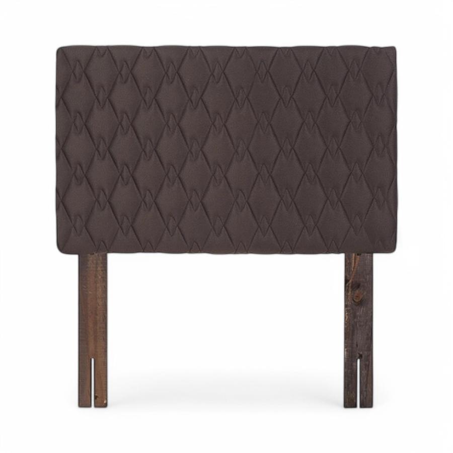 Respaldo De Cama Rosen Ivar Tela 1.5 Plazas Café