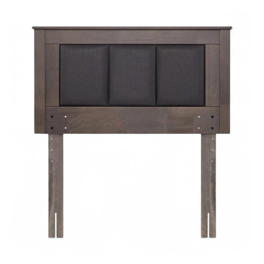 Respaldo De Cama Rosen Rachel Madera 1.5 Plazas Gris