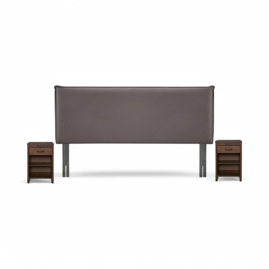 Set Muebles Rosen Maurice Tela 2 Plazas Café