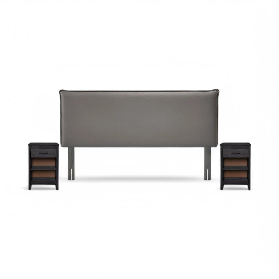 Set Muebles Rosen Maurice Tela King Gris