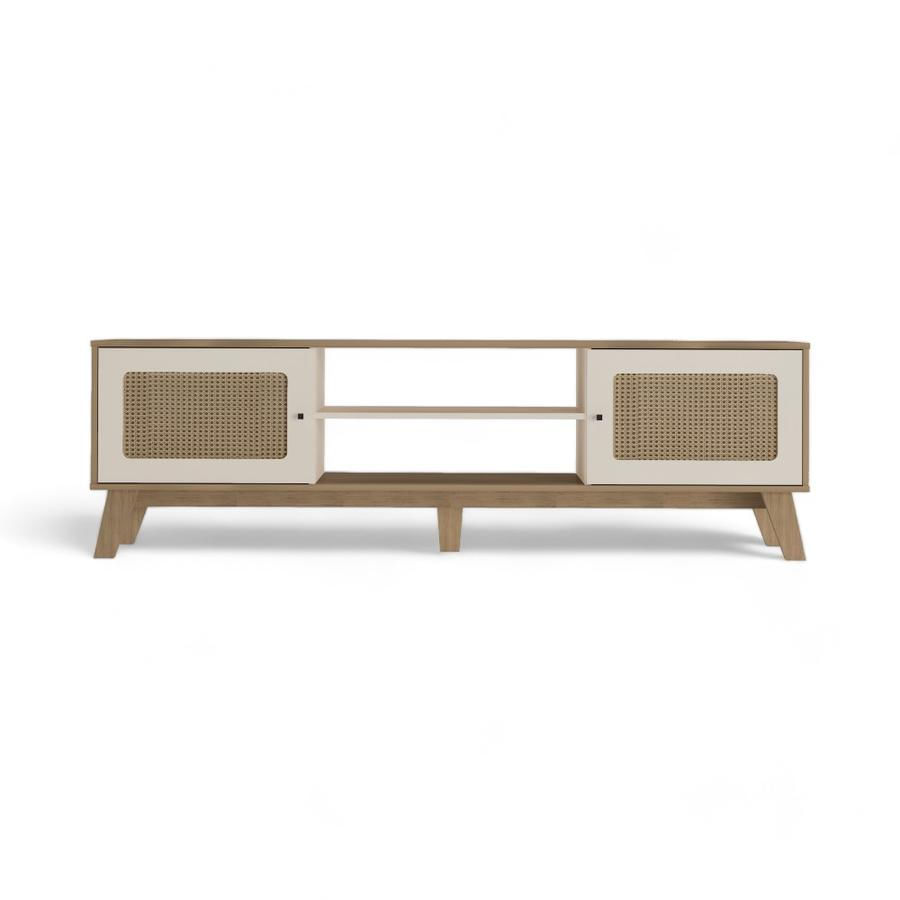 Rack Baum Charlotte 180x55 Cm Café Roble/Blanco