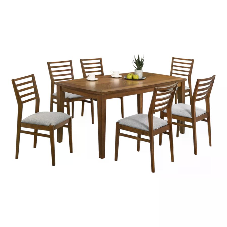 Comedor Rectangular 6 Sillas Peony AC4479 Café