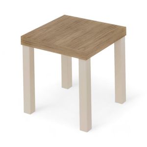 Mesa De Apoyo Baum Up 45x45 Cm Café Roble/Blanco