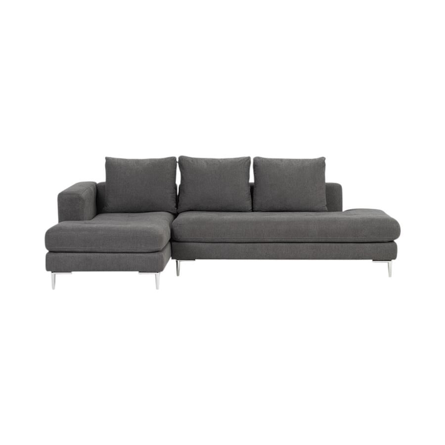 Sofá Seccional Rosen Panamá Tela Lado Izquierdo Gris