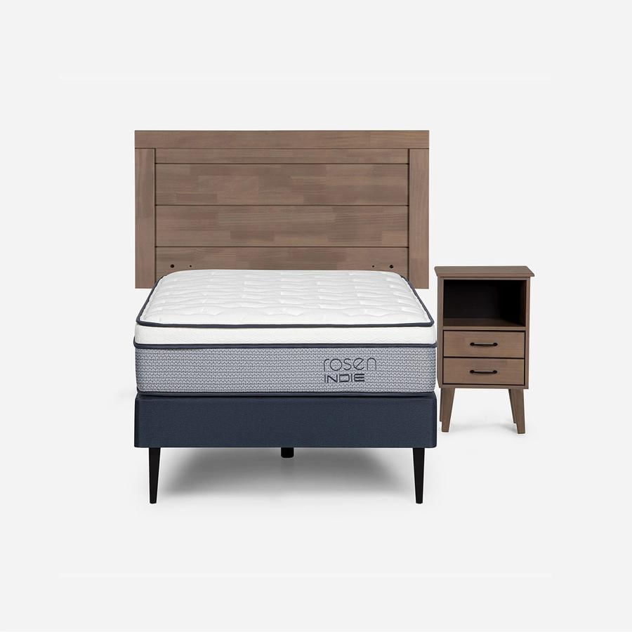 Cama Indie Pata Metálica 0.90X2.00 Sicilia Rosen