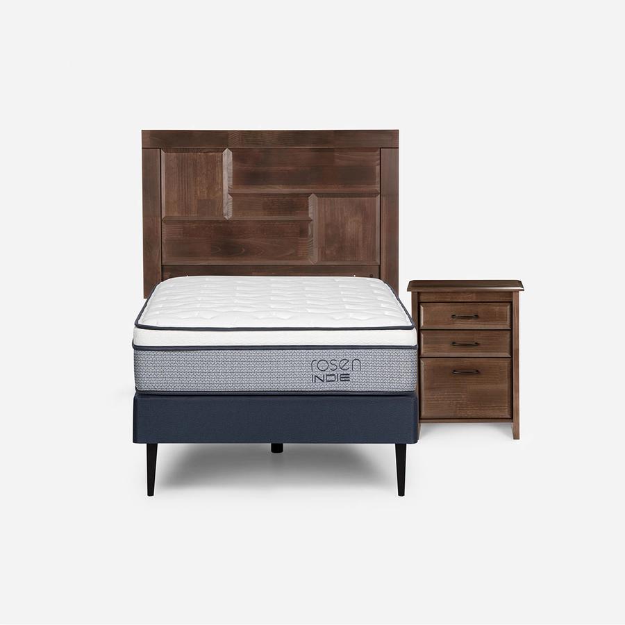 Cama Indie Pata Metálica 0.90X2.00 Dolce Rosen