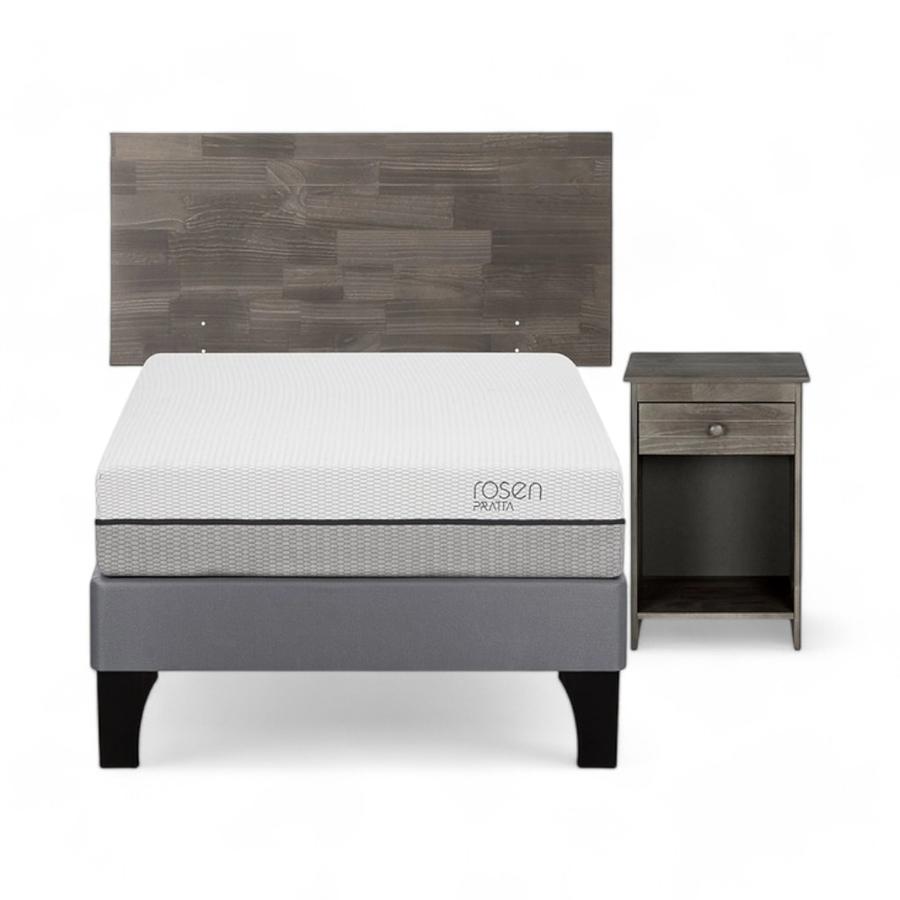 Cama Rosen Pratta 1 Plaza + Muebles Tabor