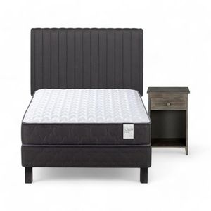 Cama Rosen Wave 1 Plaza + Muebles Lucio