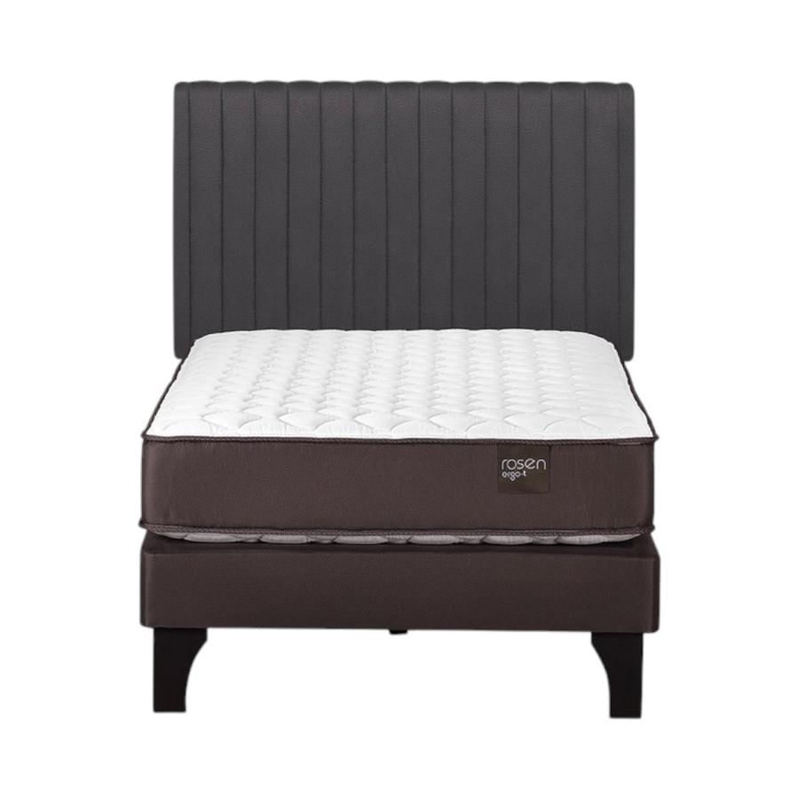 Cama Rosen Ergo T New 1 Plaza + Respaldo Lucio Grafito