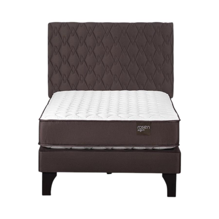 Cama Rosen Ergo T 1 Plaza + Respaldo Ivar Chocolate
