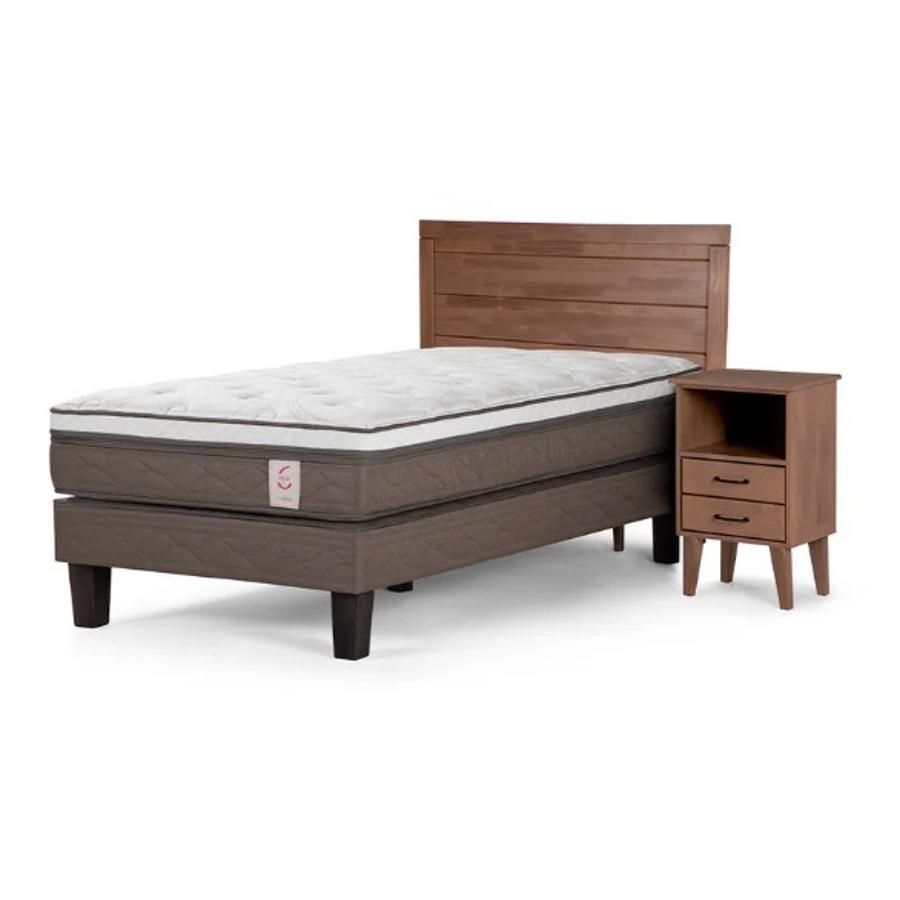 Cama Rosen New Style 6 1,5 Plazas 105 X 200 Cm Con Muebles Sicilia