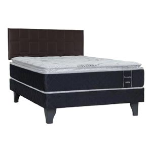 Cama Celta  Brunette Con Respaldo Bilbao 1.5 Plazas