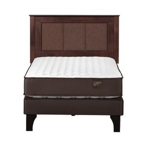 Cama Europea Rosen Ergo T New 1,5 Plazas + Respaldo Rachel