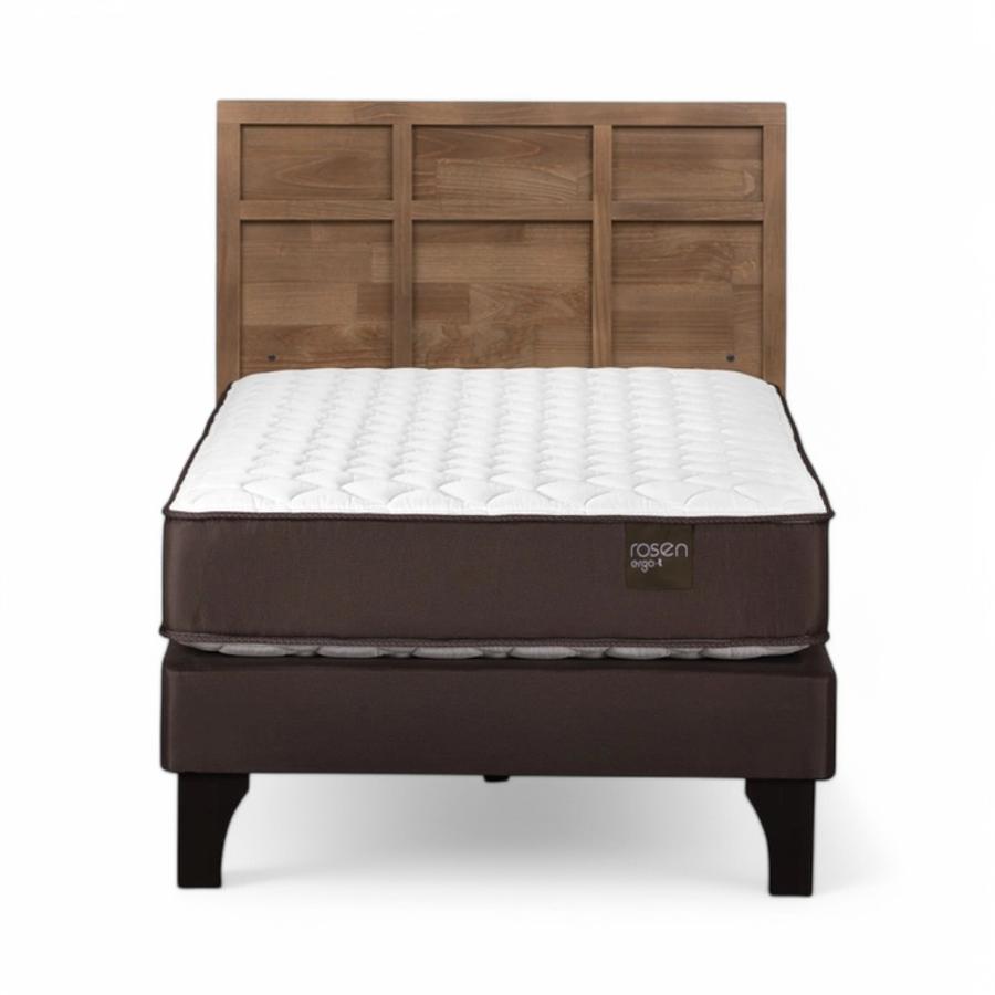 Cama Rosen Ergo T 1.5 Plazas + Respaldo Robin