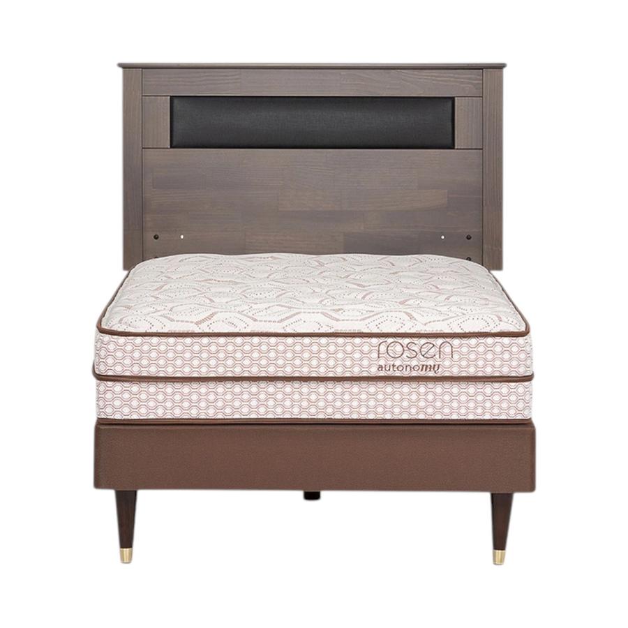 Cama Rosen Autonomy Land 1.5 Plazas + Respaldo Ferrara Café
