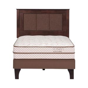 Cama Rosen Autonomy Land 1.5 Plazas + Respaldo Rachel Café