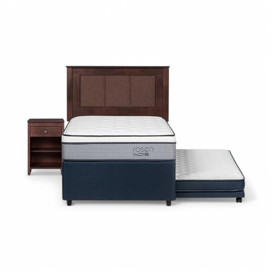 Diván Rosen Indie 1.5 Plazas + Muebles Rachel