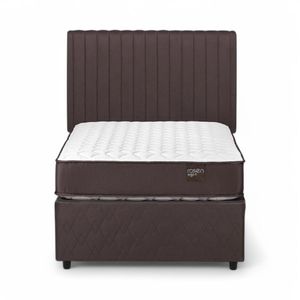 Diván Rosen Ergo T New 1.5 Plazas + Respaldo Lucio Café