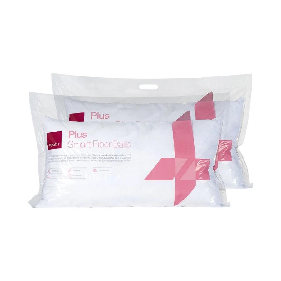 Set 2 Almohadas Rosen Fibra Plus 50x90 Cm