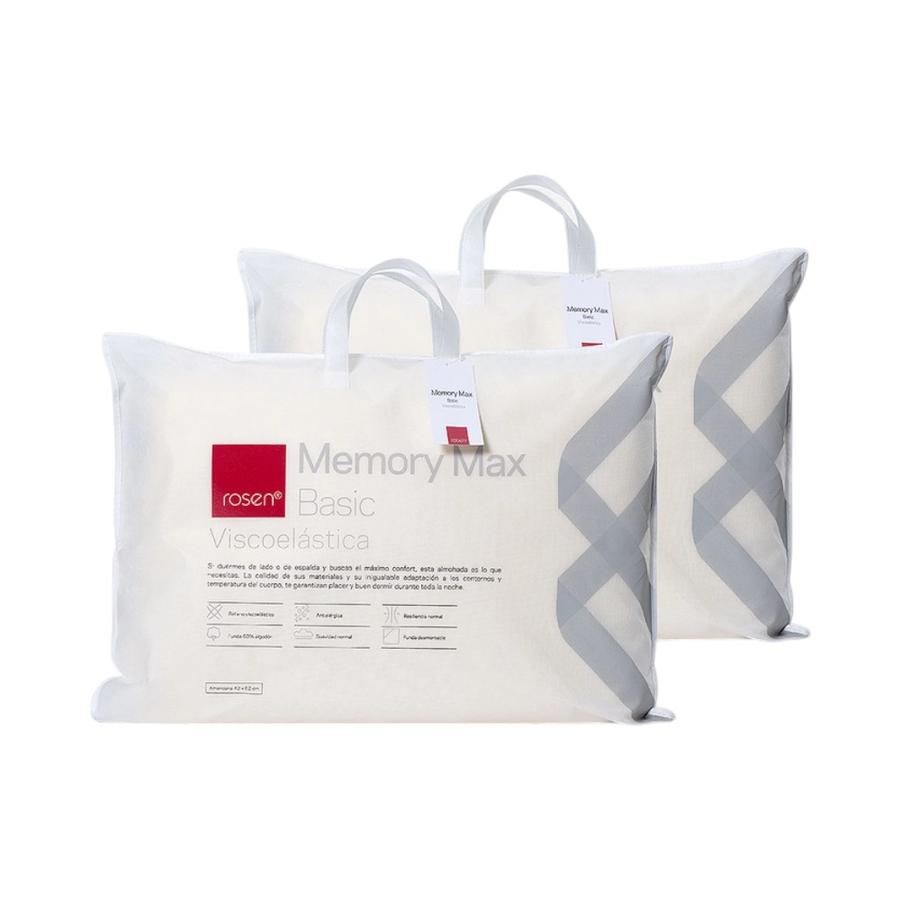 Set 2 Almohadas Rosen Viscoelástica Memory Max Basic Beige