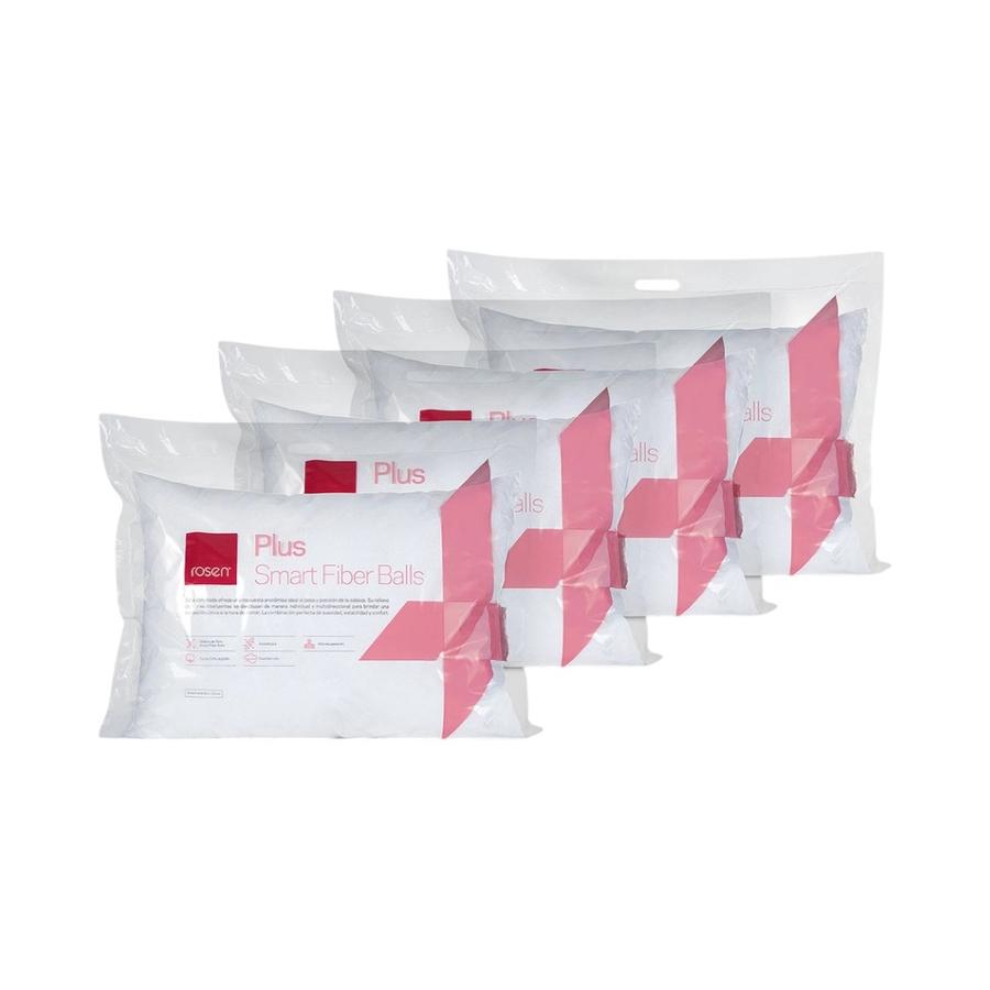 Set 4 Almohadas Rosen Plus 50x70 Blanco