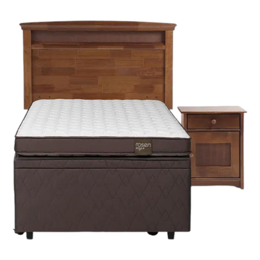 Bed Boxet Rosen Ergo T New 1,5 Plazas + Muebles Veneto