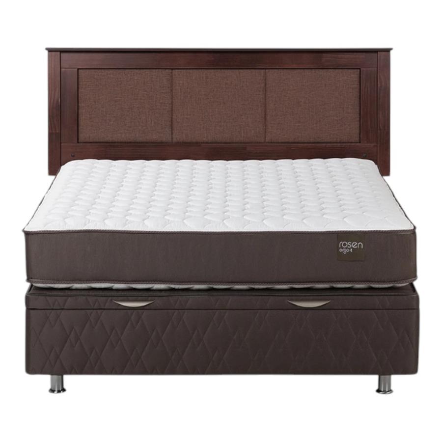 Cama Rosen Boxet Ergo T New 2 Plazas con Respaldo
