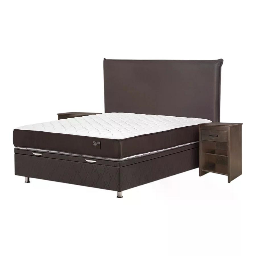 Cama Rosen Boxet Ergo-T New 2 Plazas con Muebles Maurice