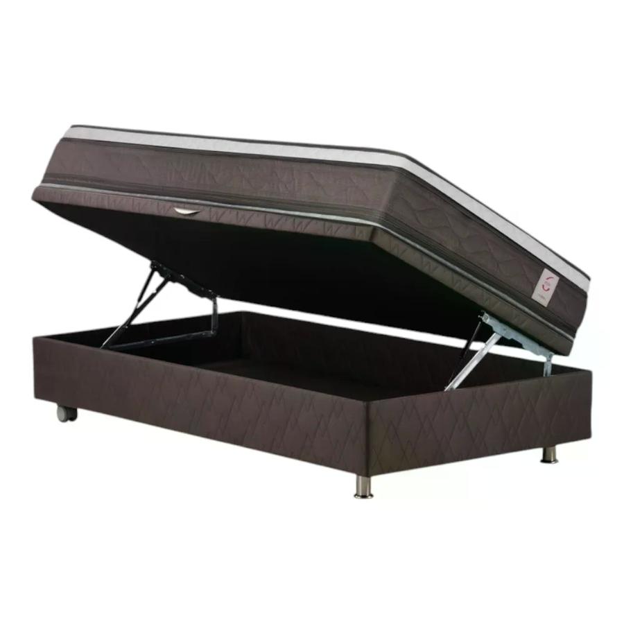 Cama Rosen Boxet New Style 6 1 Plaza con Muebles Rachel