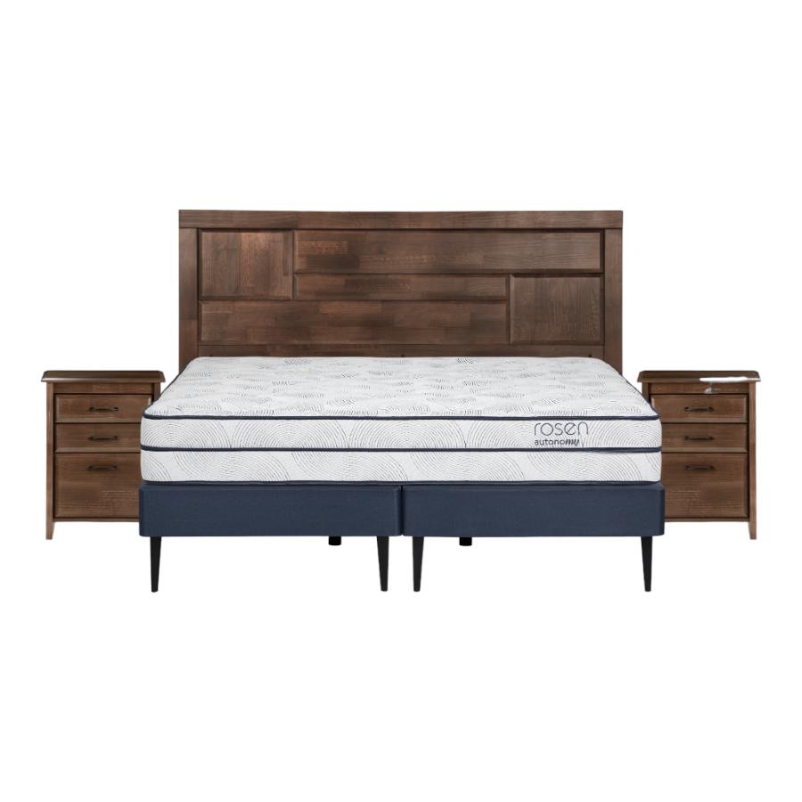 Cama Europea Rosen Autonomy King 180x200  Con Muebles Dolce