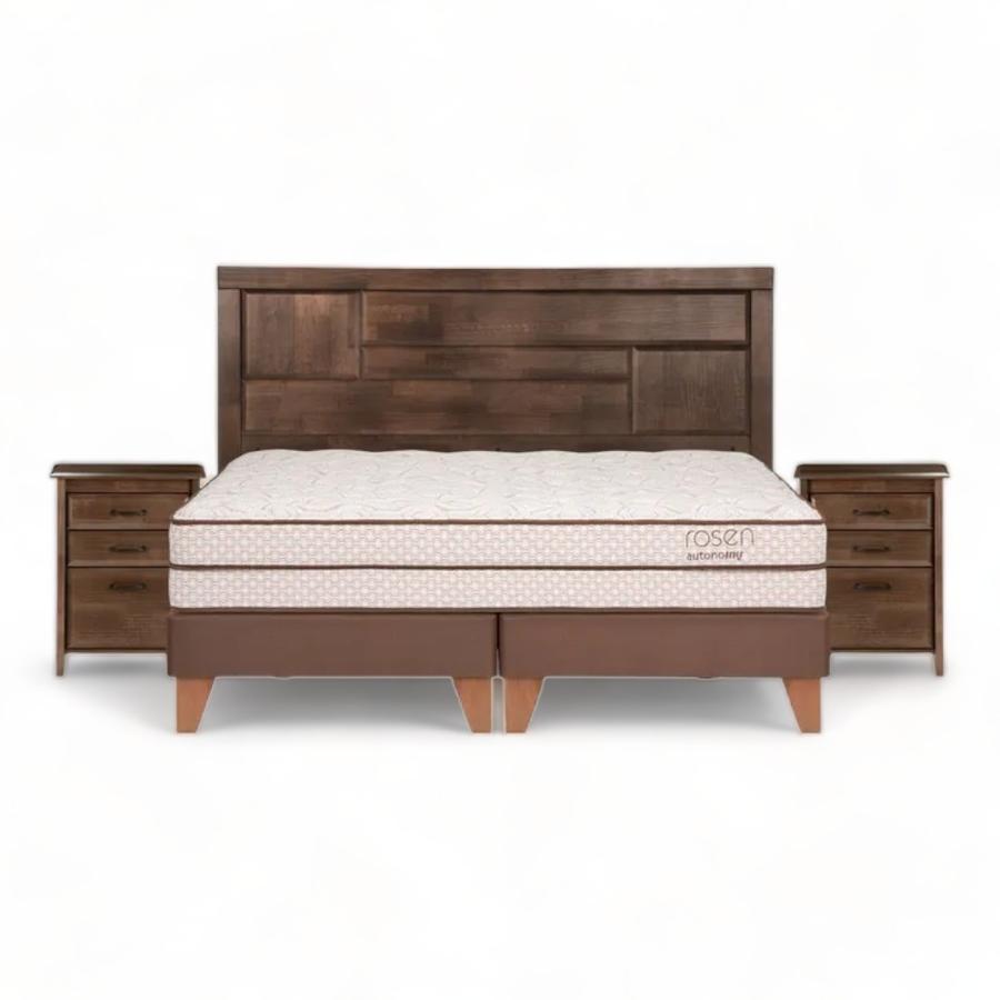 Cama Rosen Autonomy Land King 180 X 200 Cm + Muebles Dolce