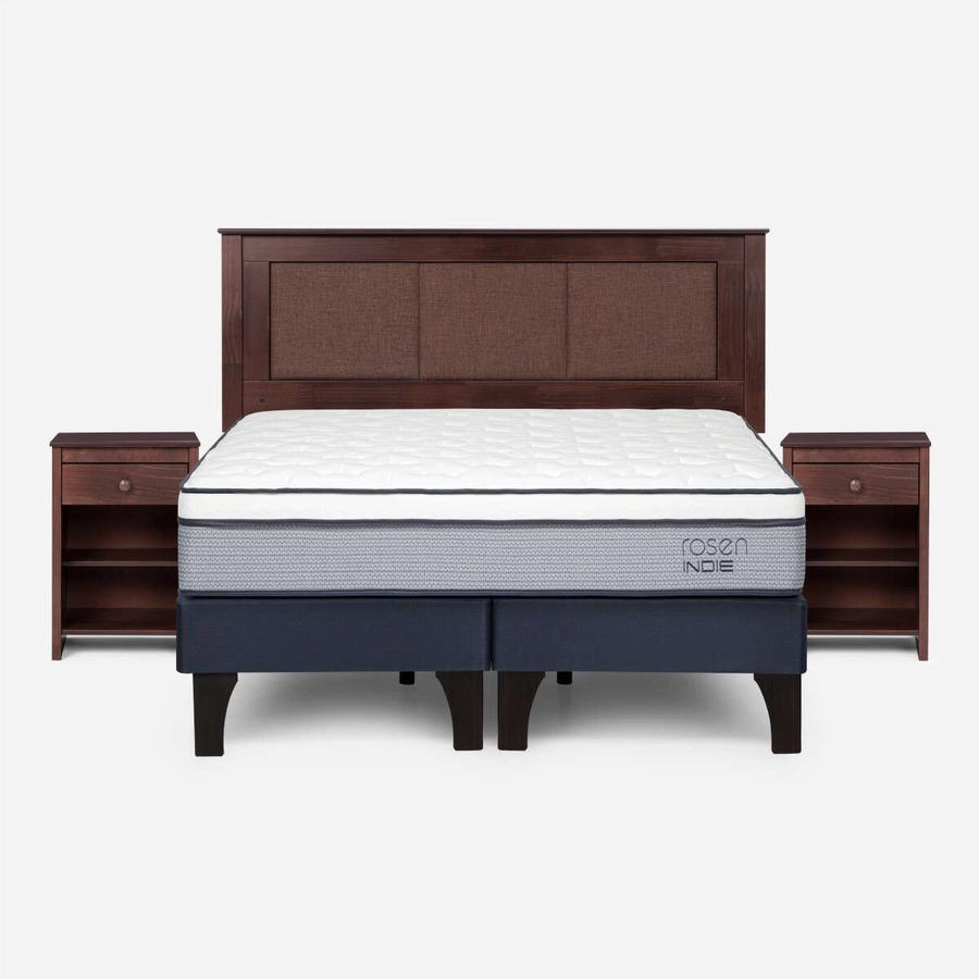 Cama Indie Pata Madera 1.80X2.00 Rachel Rosen