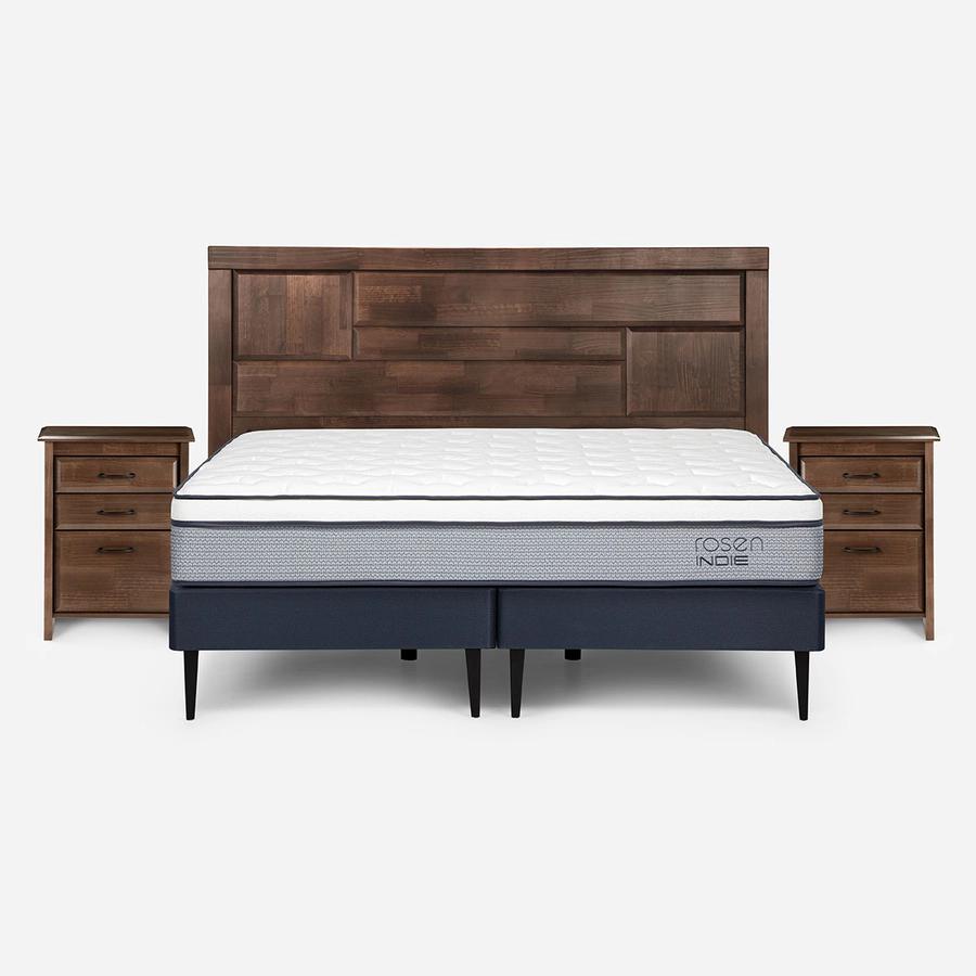 Cama Indie Pata Metálica 1.80X2.00 Dolce Rosen